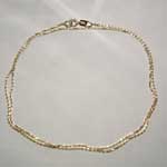 14 kt. y.g. 16 inch diamond cut cable link chain