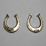 14 kt.y.g. horseshoe post earrings
