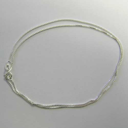 18 inch sterling silver box chain