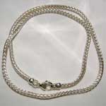 Sterling Silver wheat link chain