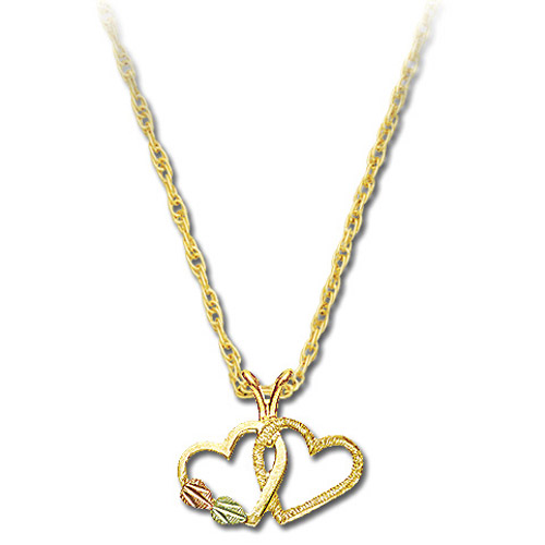 Landstrom's Black Hills Gold double heart necklace