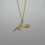 Landstroms Black Hills Gold Rose Blossom necklace