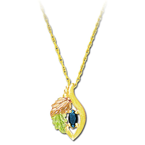 Landstrom's Black Hills Gold Tanzanite necklace