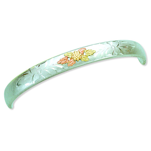 Landstrom's Black Hills Gold Sterling Silver bangle bracelet