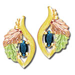 Landstrom's Black Hills Gold Tanzanite earrings