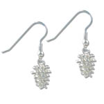 Landstrom's Black Hills Gold Sterling Silver pine cone earrings