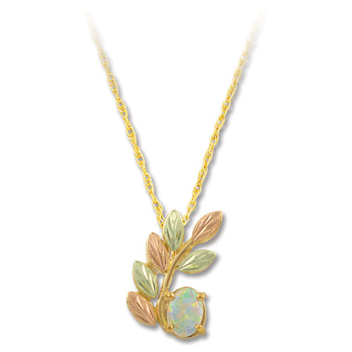 Landstrom's Black Hills Gold Opal necklace