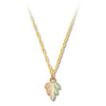 Landstrom's Black Hills Gold leaf necklace
