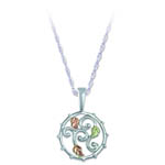 Landstrom's Black Hills Gold Sterling Silver circular necklace