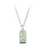 Landstrom's Black Hills Gold Sterling Silver rectangular grape and leaf nec