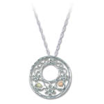Landstrom's Black Hills Gold Sterling Silver circular necklace