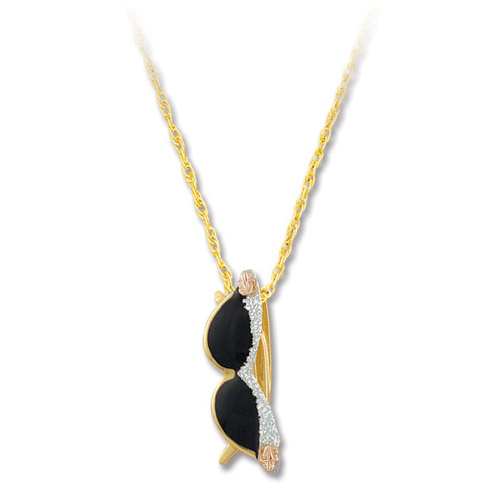 Landstrom's Black Hills Gold sunglasses necklace