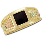 Landstrom's Black Hills Gold Black Onyx ring