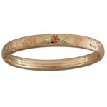 Landstrom's Black Hills Gold Rose Gold bangle bracelet
