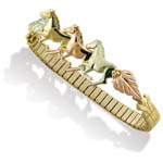 Landstrom's Black Hills Gold horse expandable bracelet