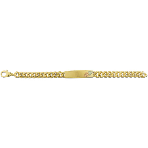 Landstrom's Black Hills Gold mens I D bracelet
