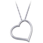 Landstrom's Black Hills Gold Sterling Silver heart necklace