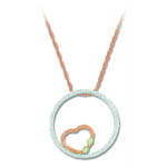 Landstrom's Black Hills Gold heart inside circle necklace