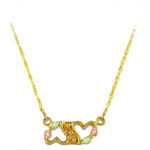 Landstrom's Black Hills Gold double heart necklace