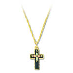 Landstrom's Black Hills Gold antiqued cross necklace