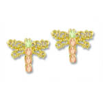 Landstrom's Black Hills Gold dragonfly earrings