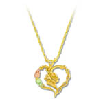 Landstrom's Black Hills Gold heart necklace