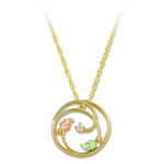 Landstrom's Black Hills Gold circular diamond necklace