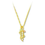 Landstrom's Black Hills Gold leaf and diamond necklace
