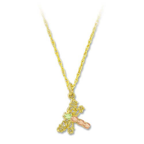 Landstrom's Black Hills Gold dragonfly necklace
