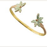 Landstrom's Black Hills Gold palm tree cuff bracelet