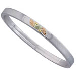 Landstrom's Black Hills Gold Sterling Silver stackable bangle bracelet