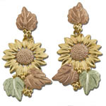 Landstrom's Black Hills Gold Sunflower earrings