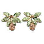 Landstrom's Black Hills Gold Palm tree earrings