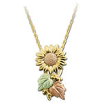 Landstrom's Black Hills Gold Sunflower necklace