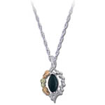 Landstrom's Black Hills Gold Sterling Silver Black Onyx necklace