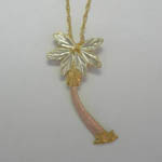 Landstrom's Black Hills Gold palm tree necklace