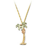 Landstrom's Black Hills Gold palm tree necklace