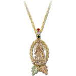 Landstrom's Black Hills Gold The Madona gemstone necklace