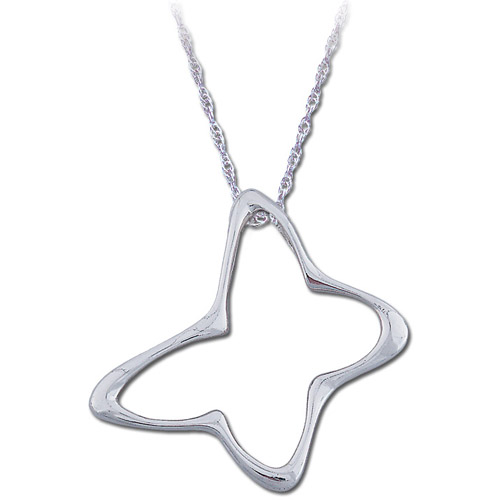 Landstrom's Black Hills Gold Sterling Silver butterfly necklace