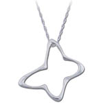 Landstrom's Black Hills Gold Sterling Silver butterfly necklace