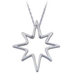 Landstrom's Black Hills Gold Sterling Silver starburst necklace