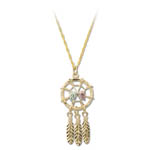 Landstrom's Black Hills Gold dreamcatcher necklace
