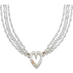 Landstroms Black Hills Gold Sterling Silver heart link necklace