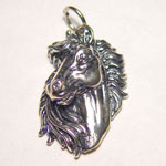 Sterling Silver horse head pendant