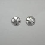 Sterling Silver small Sand Dollar post earrings