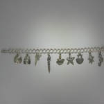 Sterling Silver Sea Life Nautical Charm Bracelet