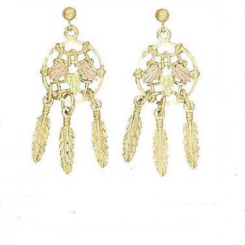 Black Hills Gold Dream Catcher earrings
