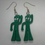 Gumby dangle earrings