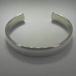 Sterling Silver plain cuff bracelet