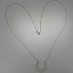 Custom Sterling Silver horse shoe necklace
